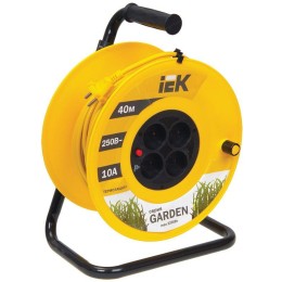 WKP23-10-04-40 IEK | Удлинитель на катушке 4х40м без заземл. 10А IP20 Garden УК40 2х1 термозащита