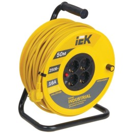 WKP15-16-04-50 IEK | Удлинитель на катушке 4х50м с заземл. 16А IP20 Industrial УК50 3х1.5 термозащита
