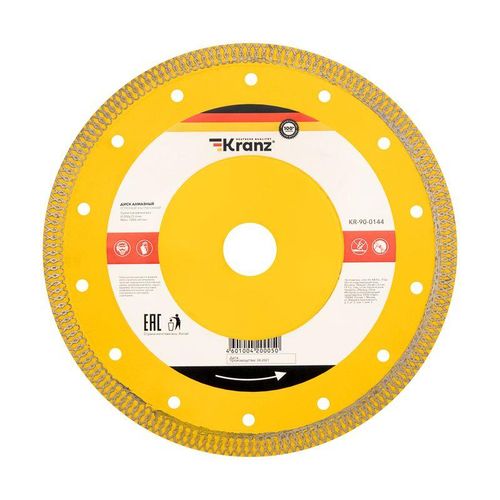 KR-90-0144 Kranz | Диск алмазный отрезной ультратонкий 200х25.4/22.2х1.8х10мм