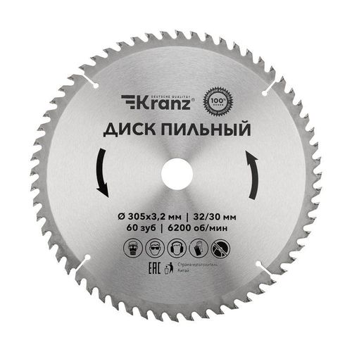 KR-92-0135 Kranz | Диск пильный 305мм х60зуб х32/30мм