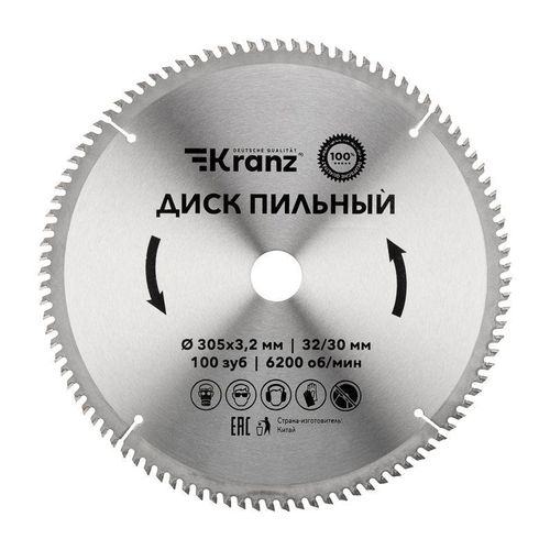 KR-92-0136 Kranz | Диск пильный 305мм х100зуб х32/30мм