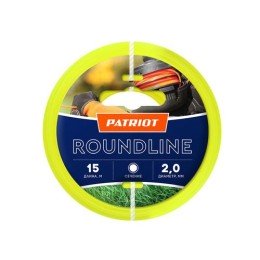 805201013 PATRIOT | Леска Roundline D2.0мм L15м 200-15-1 на пластиковой обойме блистерн. тип круглая желт.