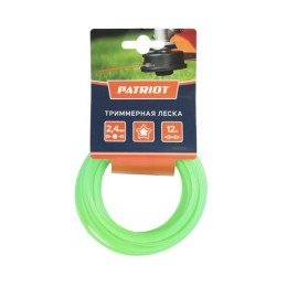 805205122 PATRIOT | Леска D2.4мм L12м 240-12-3 картонный подвес звезда зел.