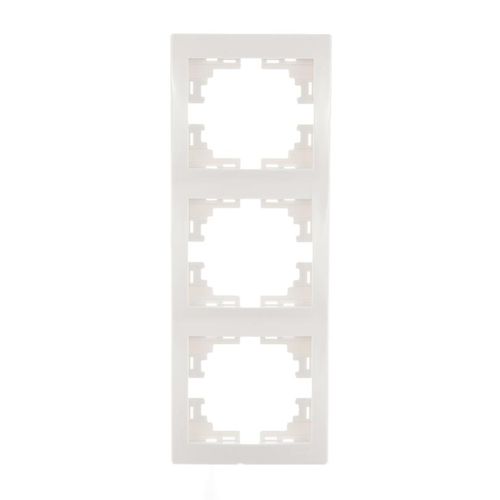 701-0200-153 LEZARD | Рамка 3-м Mira вертикал. бел.