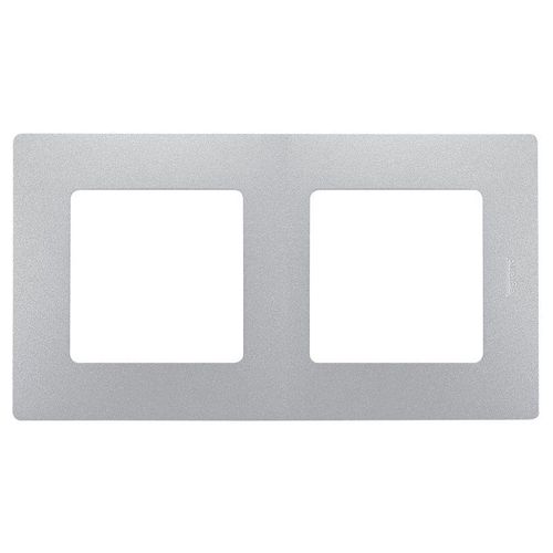 672552 Legrand | Рамка 2-м Etika алюм.