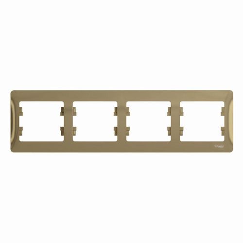 GSL000404 SE | Рамка 4-м Glossa горизонт. титан