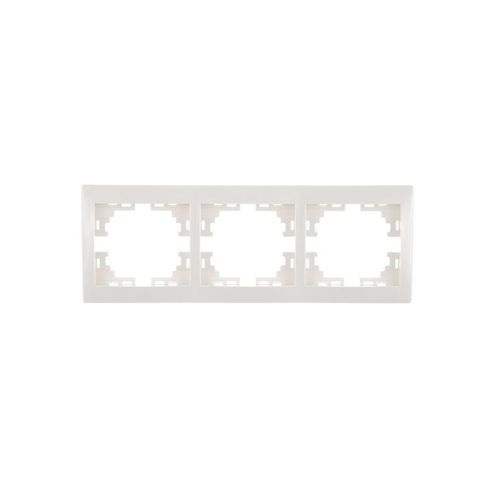 701-0200-148 LEZARD | Рамка 3-м Mira горизонт. бел.