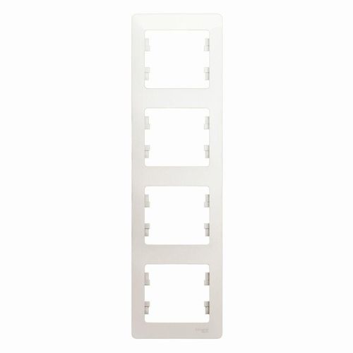 GSL000608 SE | Рамка 4-м Glossa вертикал. перламутр