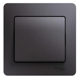 GSL001312 SE | Выключатель 1-кл. СП Glossa 10А IP20 (сх. 1) 10AX в сборе графит