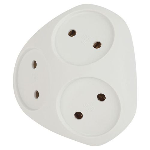 Б0053481 Эра | Разветвитель 3-м без заземл. 10А IP20 SPx-3-W бел.
