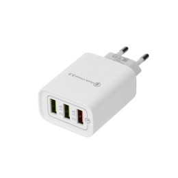 16-0277 Rexant | Устройство зарядное сетевое для iPhone/iPad 3 x USB 5В 3А + 1А + 1А бел.