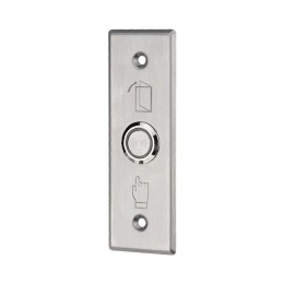 45-0961 SECURIC | Кнопка "Выход" металлическая с синей подсветкой SB-60 врезного типа