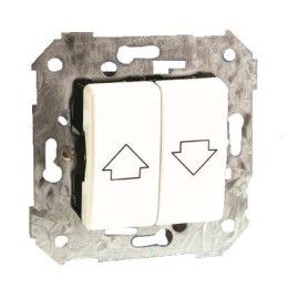 Выключатель для жалюзи кнопочный 2-кл. Simon27 10А 250В без блокировки механизм Simon 27396-65