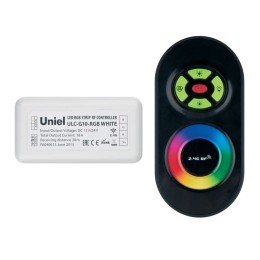 11105 Uniel | Контроллер для управления многоцв. светодиод. источниками света 12/24В с пультом ДУ 2.4ГГц ULC-G10-RGB BLACK