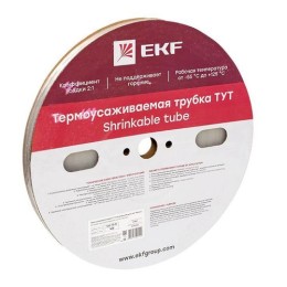 tut-10-tr EKF | Трубка термоусадочная ТУТ 10/5 прозр. (уп.100м) PROxima