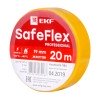 plc-iz-sf-y EKF | Изолента ПВХ 19мм (рул.20м) желт. SafeFlex