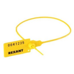 07-6132 Rexant | Пломба пластиковая номерная 320мм желт.