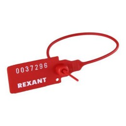 07-6111 Rexant | Пломба пластиковая номерная 220мм красн.