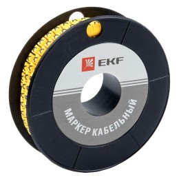 plc-KM-6-A EKF | Маркер каб. 6.0кв.мм "A" (ЕС-3) (уп.350шт)