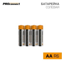 30-0010 PROCONNECT | Элемент питания солевой AA/R6P (уп.4шт)