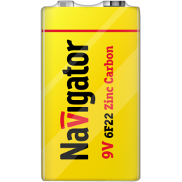 94762 NAVIGATOR | Элемент питания солевой "крона" 6F22 94 762 NBT-NS-6F22-SH1 (уп.1шт)