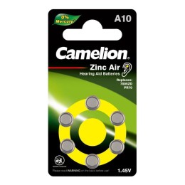 12823 Camelion | Элемент питания ZA10 Mercury Free A10-BP6 (0%Hg) 1.4В 90мА.ч для слуховых аппаратов BL-6 (блист.6шт)