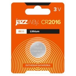 2852830 JazzWay | Элемент питания литиевый CR2016 3В BL-1 (блист.1шт)