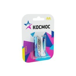 KOCLR62BL КОСМОС | Элемент питания алкалиновый AA/LR6 BP-2 (блист.2шт)