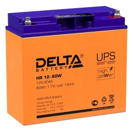 HR 12-80 W Delta | Аккумулятор UPS 12В 20А.ч Delta HR