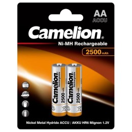 6107 Camelion | Аккумулятор AA/R6 2500мА.ч NI-MN BP-2 металлик (блист.2шт)
