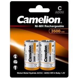 6184 Camelion | Аккумулятор C Ni-MH 1.2В 3500мА.ч NH-C3500BP2 BL-2 металлик (блист.2шт)