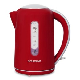 1432725 STARWIND | Чайник электрический SKG1021 1.7л 2200Вт (корпус: пластик) красн./сер.