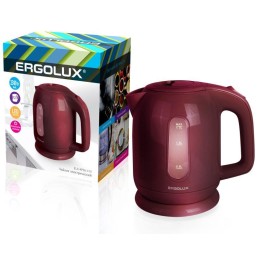 14495 Ergolux | Чайник электрический ELX-KP04-C10 пластиковый 1.7л 160-250В 1500-2300Вт темно-корич.