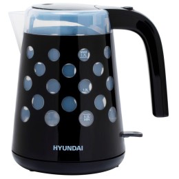 1433126 HYUNDAI | Чайник HYK-G2012 1.7л. 2200Вт (пластик) черн./прозр.