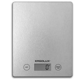 13600 Ergolux | Весы кухонные ELX-SK02-С03 до 5кг 195х142мм сер.