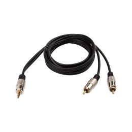 17-4222 Rexant | Шнур 3.5 Stereo Plug - 2RCA Plug 1.5м (GOLD) металл