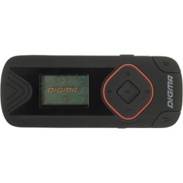436167 Digma | Плеер Flash R3 8Гбайт черн./0.8дюйм/FM/microSDHC/clip R3BK