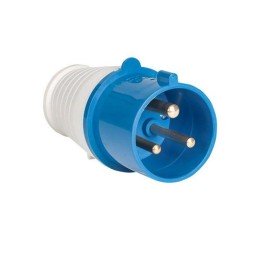 ps-013-16-220 EKF | Вилка переносная 013 16А 2P+PE 220В IP44