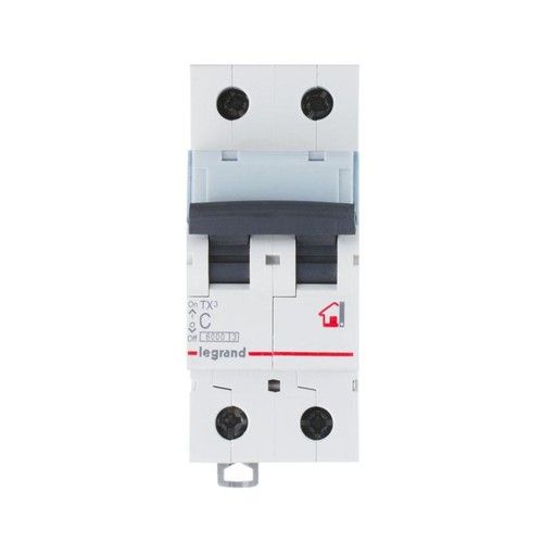 Выключатель автоматический модульный 2п C 32А 6кА TX3 6000 2мод. 230/400В Legrand 404045