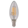 4058075068353 LEDVANCE | Лампа светодиодная филаментная LED STAR CLASSIC B 40 4W/827 4Вт свеча 2700К тепл. бел. E14 470лм 220-240В прозр. стекло