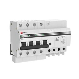 DA4-16-30-pro EKF | Выключатель автоматический дифференциального тока 4п 7.5мод. C 16А 30мА тип AC 4.5кА АД-4 PROxima