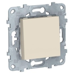 NU520144 SE | Выключатель 1-кл. 2мод. СП Unica New IP21 (сх. 1) 250В 10AX механизм беж. Schneider