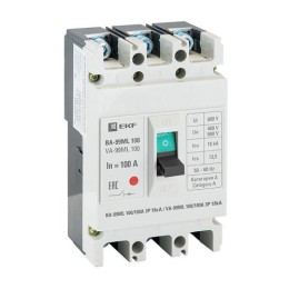 mccb99-100-100mi EKF | Выключатель автоматический 3п 100/100А 18кА ВА-99МL Basic