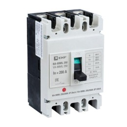 mccb99-250-200mi EKF | Выключатель автоматический 3п 250/200А 20кА ВА-99МL Basic