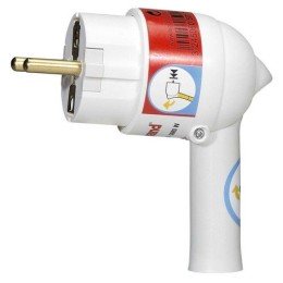 050175 Legrand | Вилка электрич. каб. Helium 16А 2P+E с выталкивающей кнопкой бел.