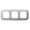 754393 Legrand | Рамка 3-м Valena Allure универсальная алюм.