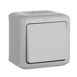 782330 Legrand | Выключатель 1-кл. ОП Quteo 10А IP44 250В 10AX сер.